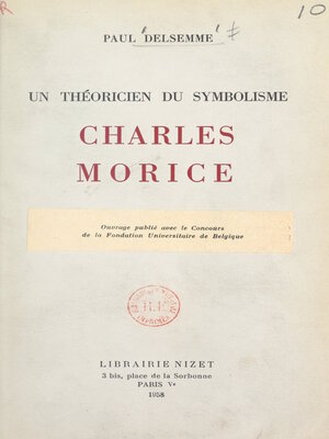 cover image of Un théoricien du symbolisme
